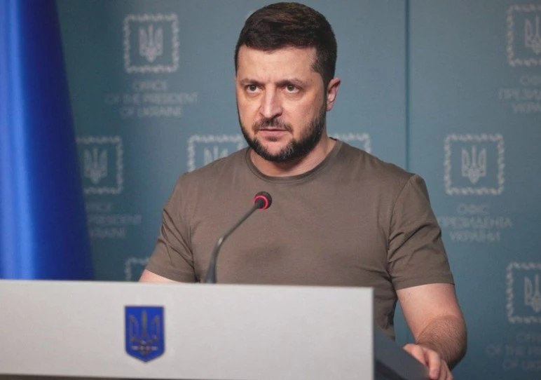 Tổng thống Ukraine Volodymyr Zelensky.