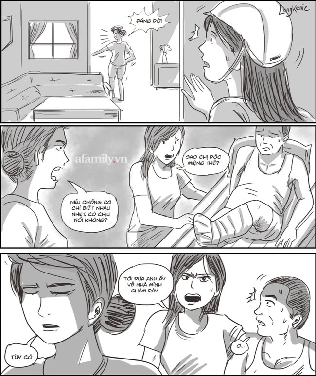 Anh trai bị tai nạn, tôi vội vã đến thăm nhưng khi nghe 2 từ cay độc mà chị dâu quát lớn, tôi giận dữ đưa anh ấy về nhà mình