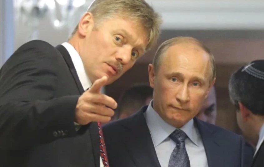 Ông Peskov và Tổng thống Putin.