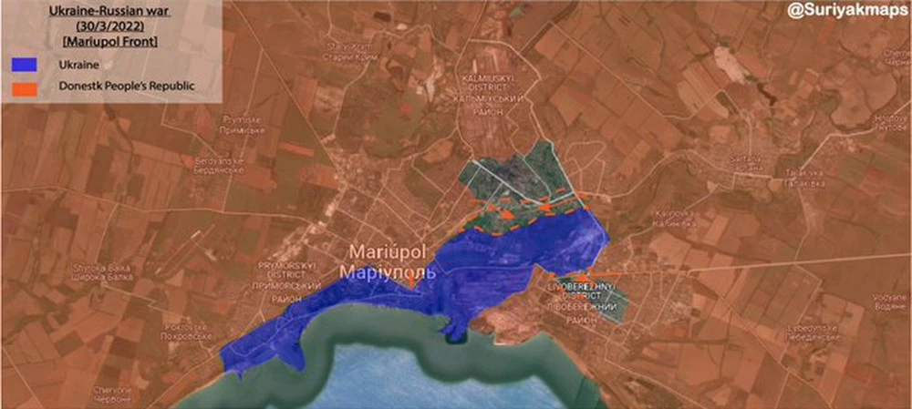 NÓNG: Phe ly khai dồn đối phương vào 3 cứ điểm ở Mariupol, QĐ Ukraine ở Donbass nguy ngập! - Ảnh 2.