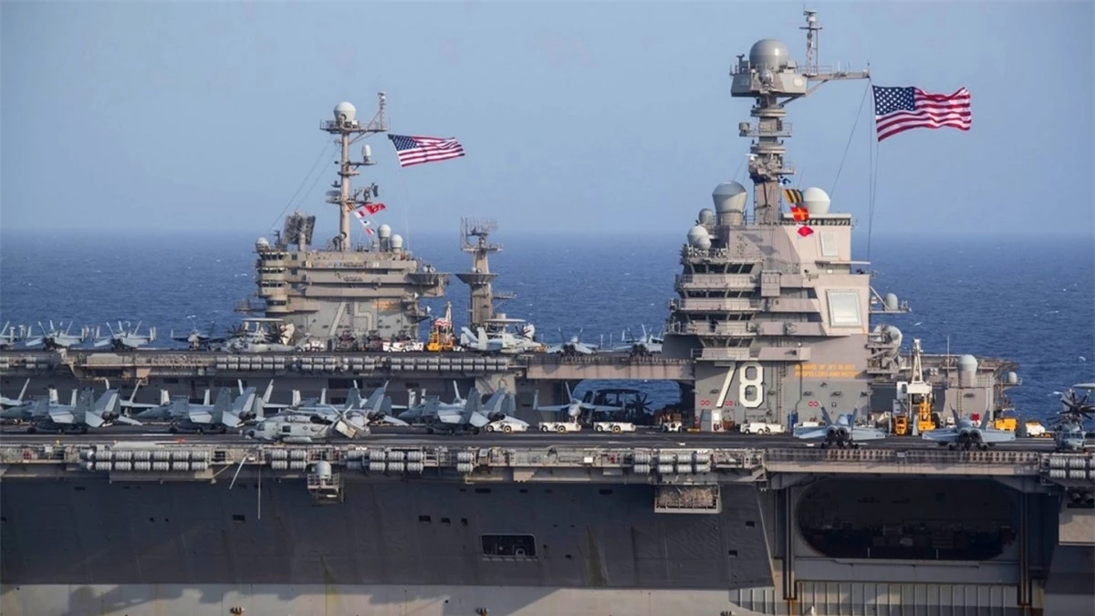 Tàu sân bay USS Harry S. Truman. Ảnh: Hải quân Mỹ