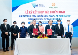 Đại học Quốc gia TP Hồ Chí Minh hợp tác Tập đoàn Hưng Thịnh ươm mầm tài năng toán và trí tuệ nhân tạo
