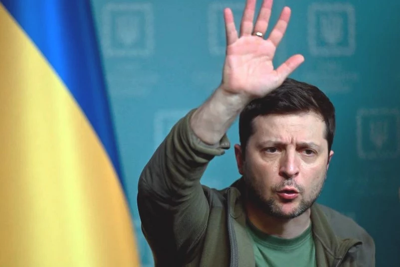 Tổng thống Ukraine Volodymyr Zelensky