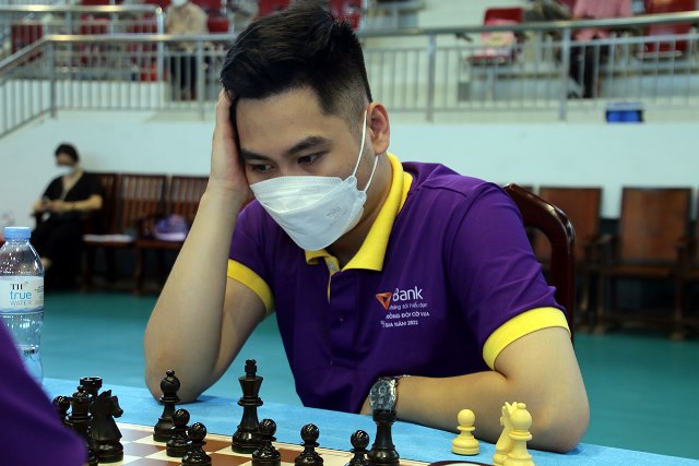 Kỳ thủ Nguyễn Ngọc Trường Sơn tại Giải cờ vua đồng đội quốc gia tranh Cúp TPBank 2022