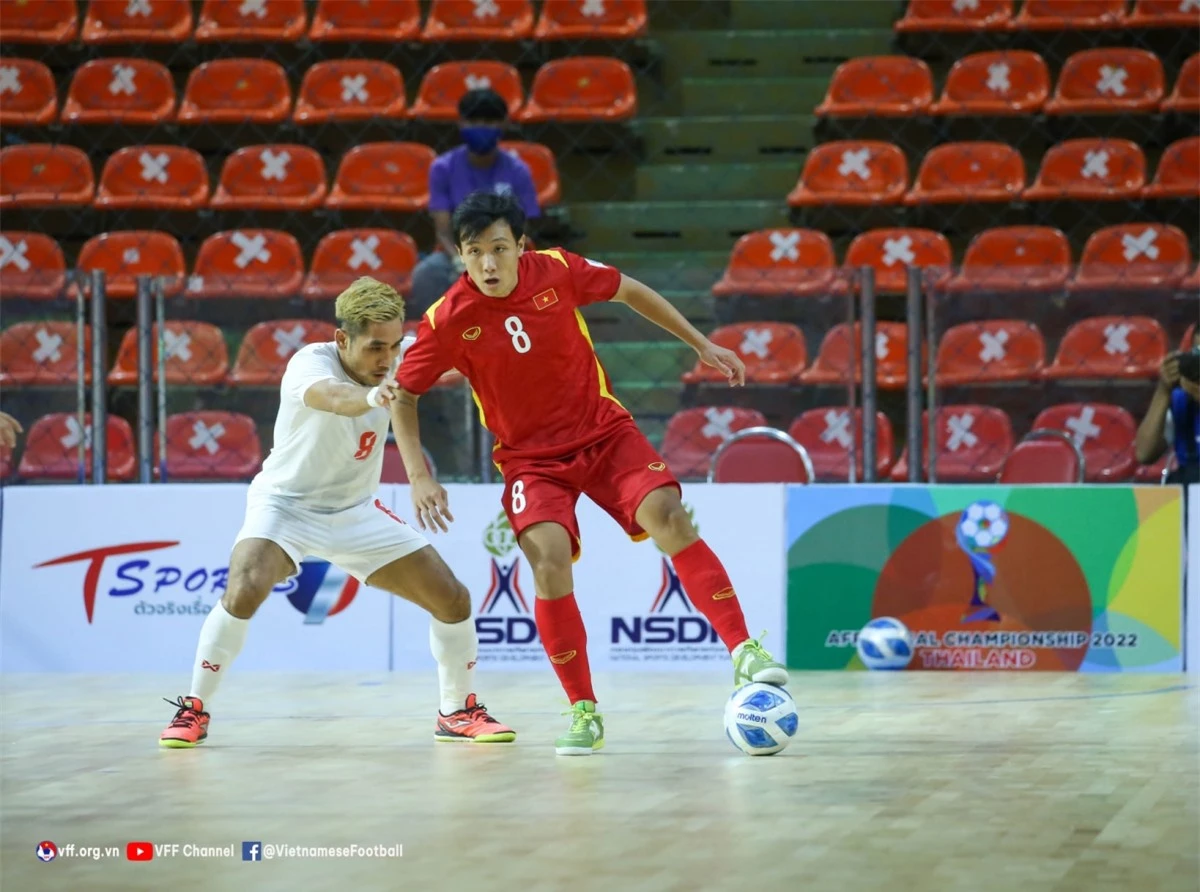 Mục tiêu của ĐT Futsal Việt Nam ở giải Futsal Đông Nam Á 2022 là lọt vào top 3 để giành vé tham dự VCK châu Á. (Ảnh: VFF)