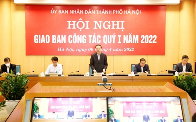 Chủ tịch UBND thành phố Hà Nội Chu Ngọc Anh chủ trì hội nghị