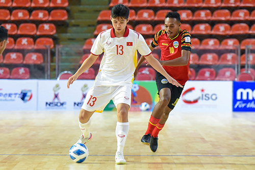 Thắng đậm Úc, ĐT Futsal Việt Nam vào bán kết giải Futsal Đông Nam Á 2022