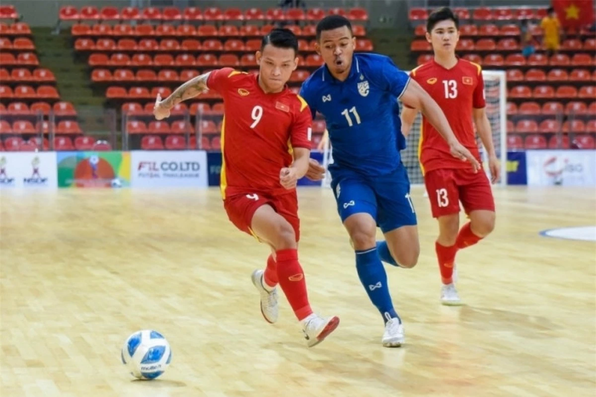 ĐT Futsal Việt Nam không thể gây bất ngờ trước đối thủ được đánh giá cao hơn. (Ảnh: VFF)