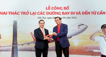 Vietjet khởi động lại 10 đường bay đến và đi từ TP Cần Thơ 
