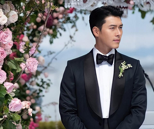 Ngất ngây trước vẻ điển trai của Hyun Bin trong đám cưới với Son Ye Jin