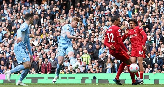 De Bruyne mở tỷ số cho Man City