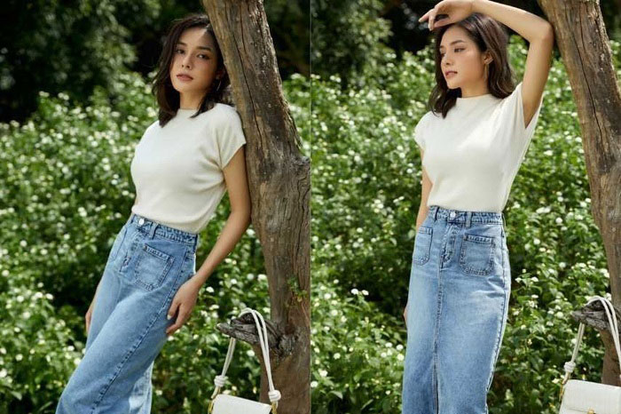 Mách nàng cách phối đồ với áo len cộc tay phù hợp với thời tiết mát mẻ hiện nay