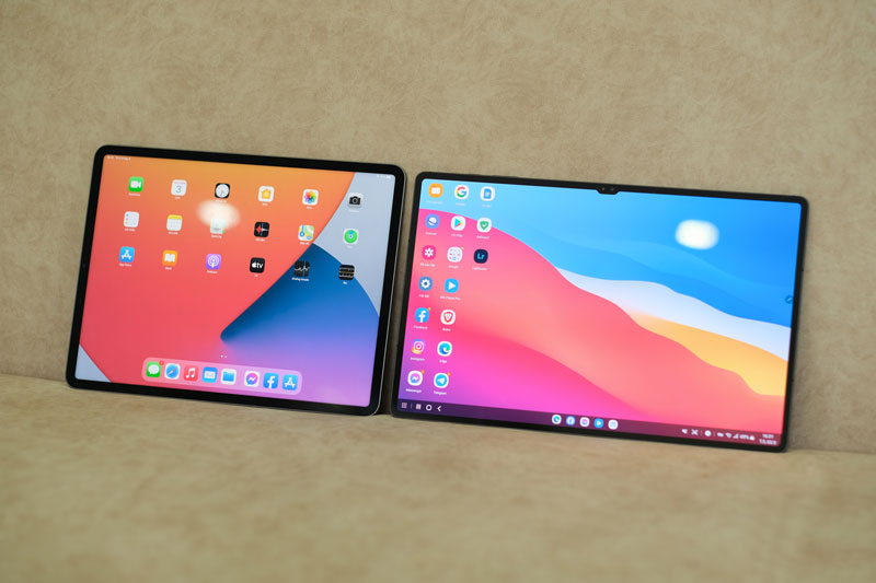 So sánh iPad Pro M1 với Samsung Galaxy Tab S8 Ultra