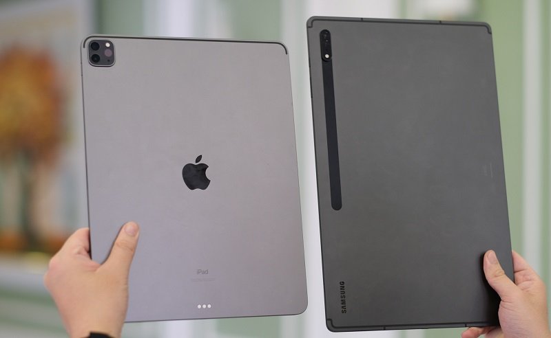 iPad Pro M1 và Samsung Galaxy Tab S8 Ultra