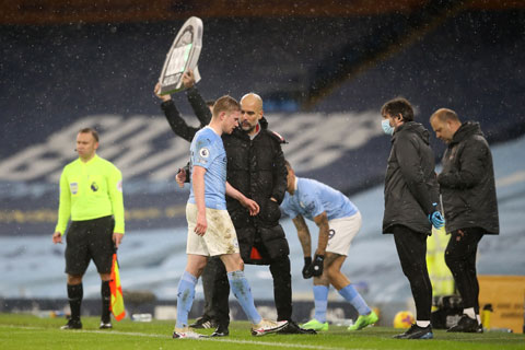 Kevin De Bruyne có thể lỡ đại chiến vì chấn thương: Gót Achilles đe dọa giấc mơ 'ăn ba' của Man City