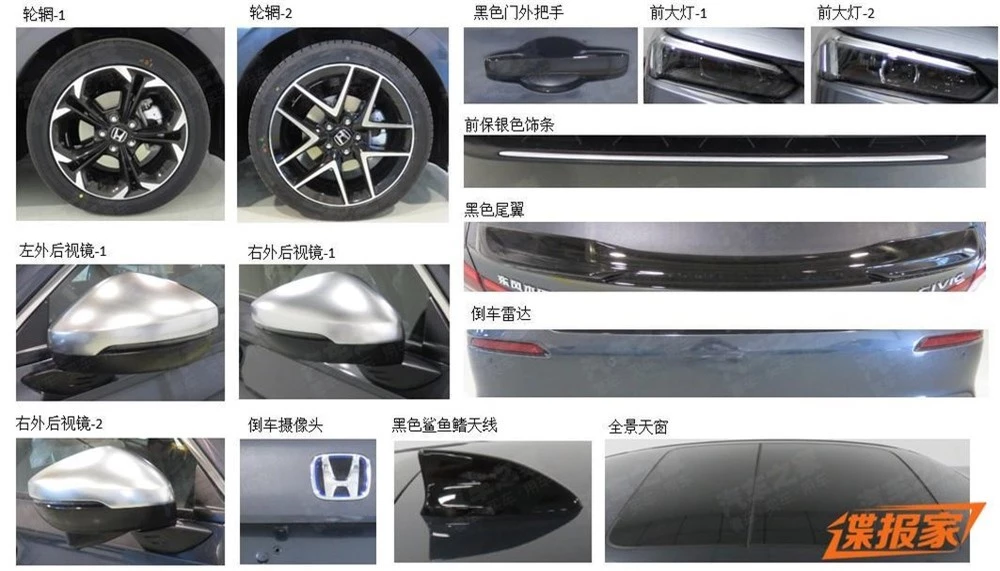Những chi tiết thiết kế ngoại thất đáng chú ý của Honda Civic e:HEV 2022 tại Trung Quốc