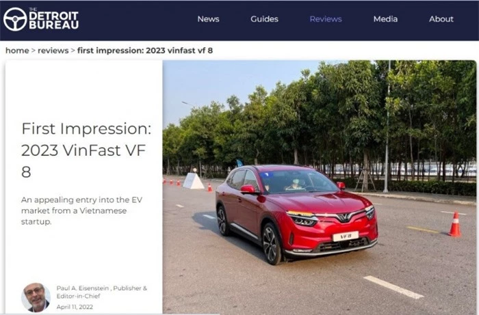báo quốc tế: “vinfast vf 8 có thể tạo đột phá thực sự”