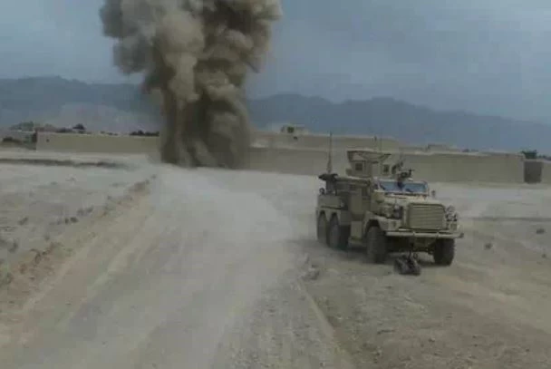 Một vụ đánh bom vào căn cứ Mỹ ở Logar, Afghanistan vào năm 2012.