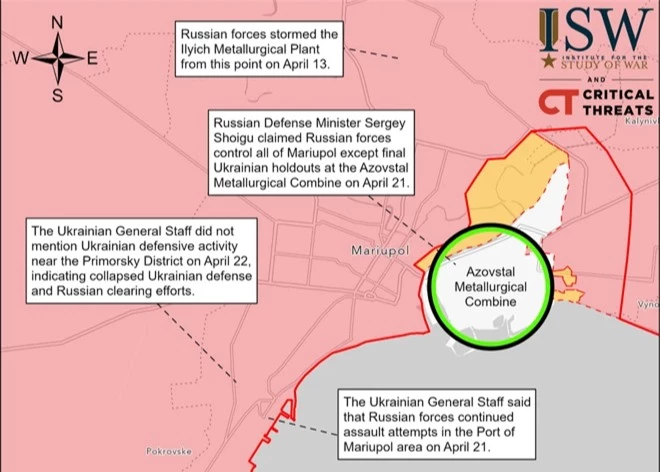 TT Nga Putin lệnh dừng tiến quân vào Azovstal, Mariupol - Cái bẫy giăng ra cho QĐ Ukraine? - Ảnh 1.