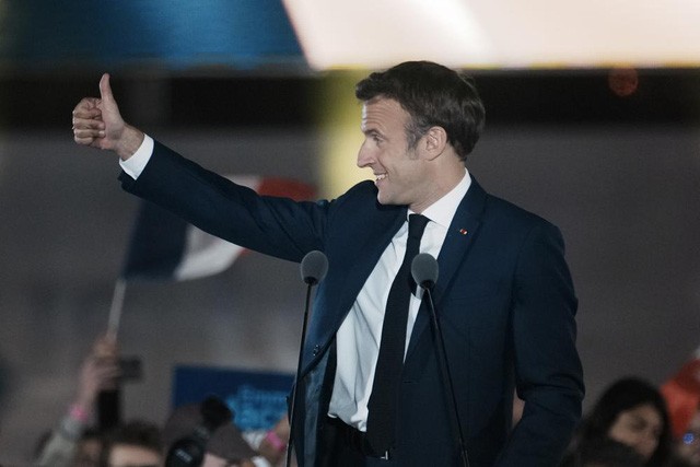 Ông Emmanuel Macron tái đắc cử Tổng thống Pháp, các lãnh đạo châu Âu chúc mừng