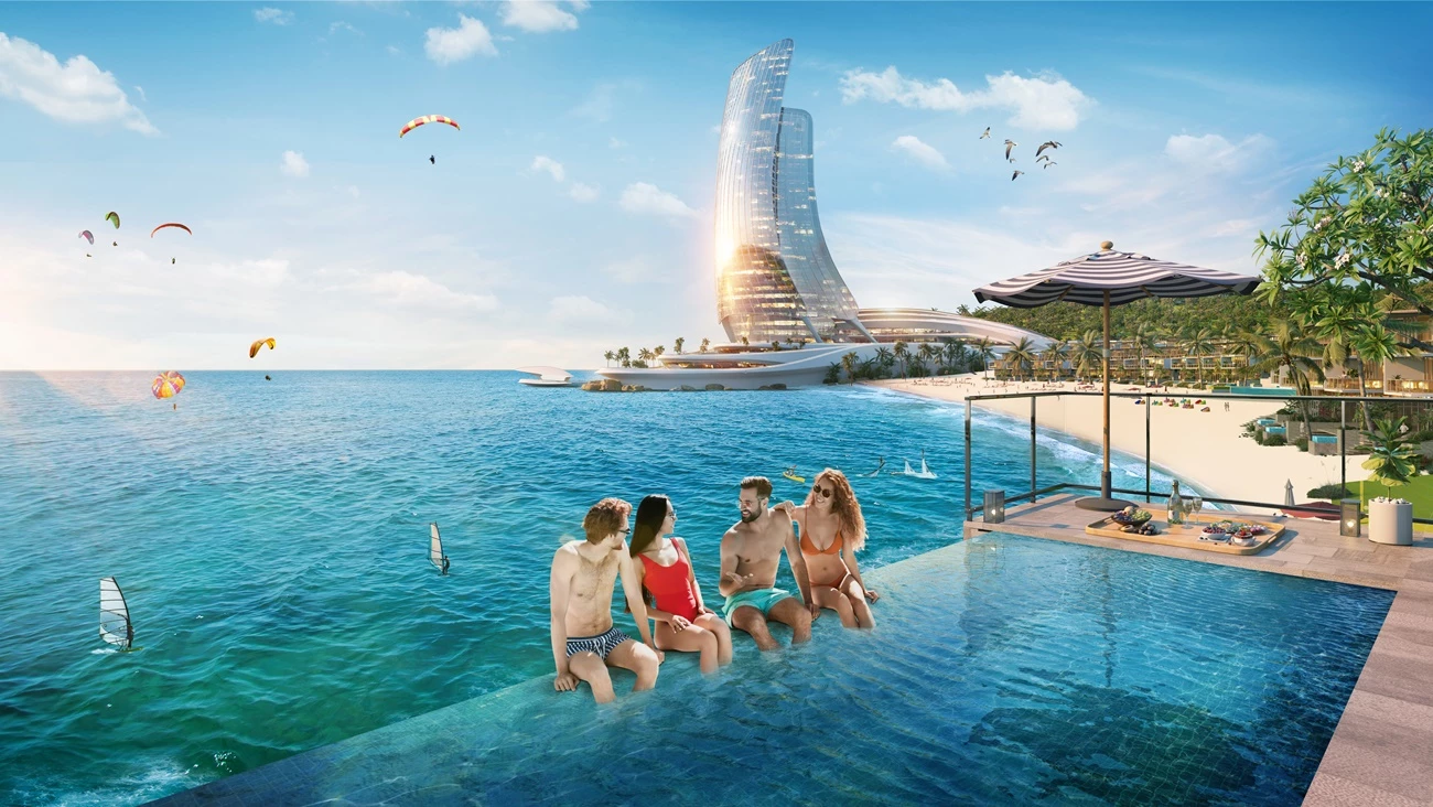 Sun Iconic Hub sở hữu bộ sưu tập tiện ích xa hoa, kỳ thú. Ảnh phối cảnh minh họa Sun Property