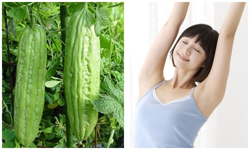 Hết hôi nách chỉ bằng cách dùng mướp đắng