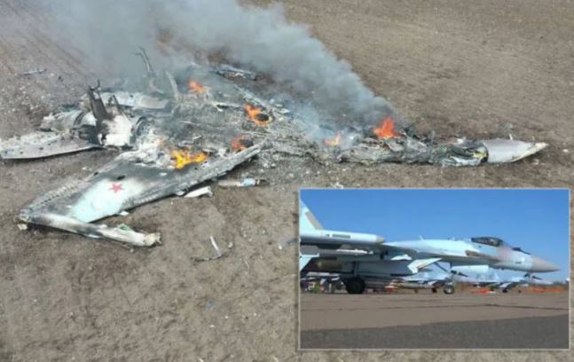 Máy bay chiến đấu Su-35 Nga bị bắn rơi trên chiến trường: Vì đâu nên nỗi?