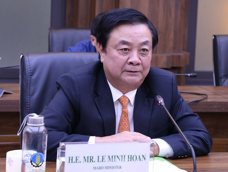 Bộ trưởng Lê Minh Hoan cũng đánh giá cao liên doanh giữa Tập đoàn De Heus và Tập đoàn Hùng Nhơn. 