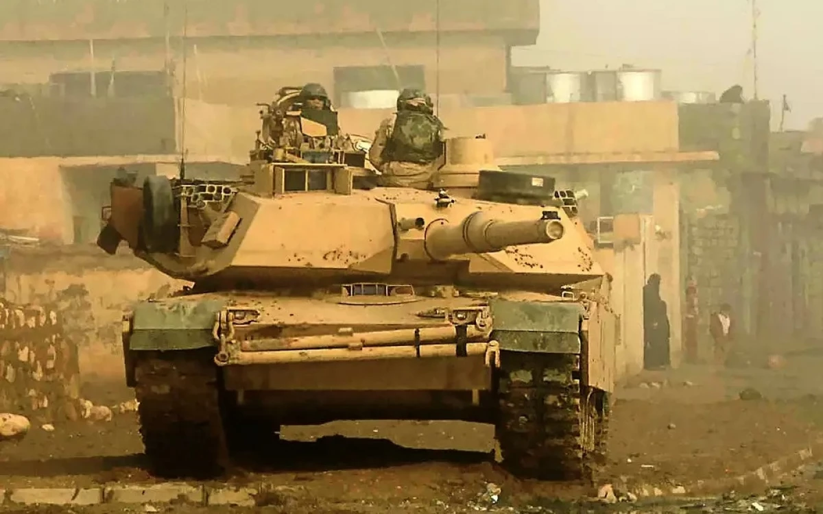 Xe tăng Mỹ M1 Abrams trên chiến trường Iraq. Ảnh: Military Wiki.