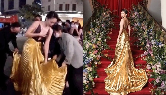 Dàn mỹ nhân Việt gặp sự cố trang phục trên thảm đỏ: Người bối rối, kẻ hài hước 'cầu cứu'