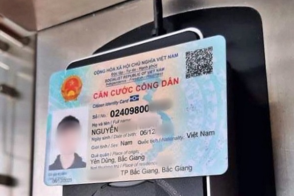 Rút tiền bằng căn cước công dân gắn chip
