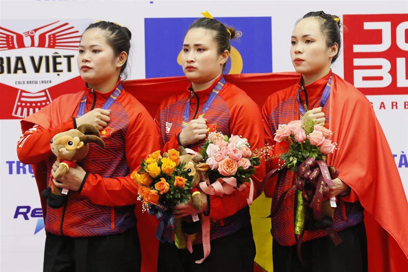 Pencak Silat Việt Nam đoạt huy chương vàng đầu tiên tại SEA Games 31. Ảnh: Seagames2021.
