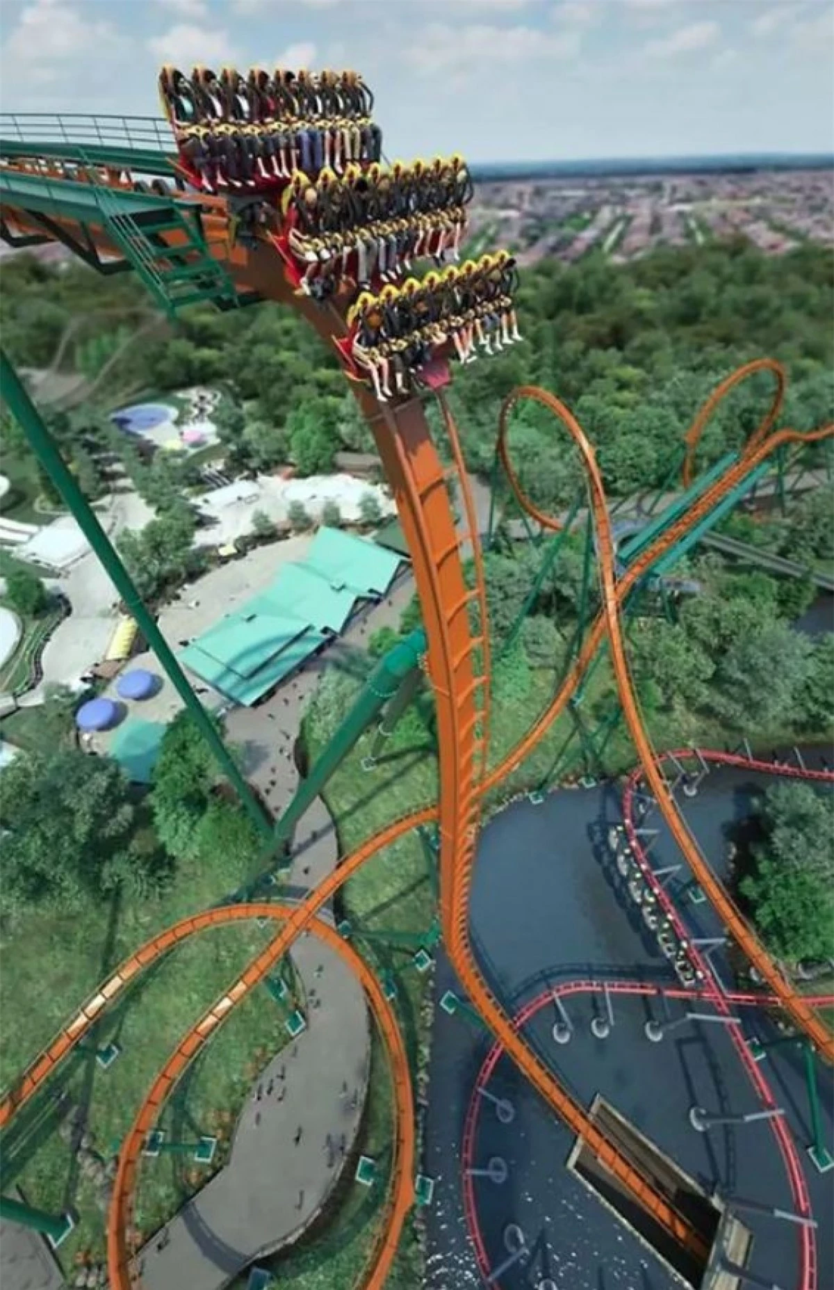 Tàu lượn Yukon Striker ở Canada là trò chơi không dành cho những người sợ độ cao.