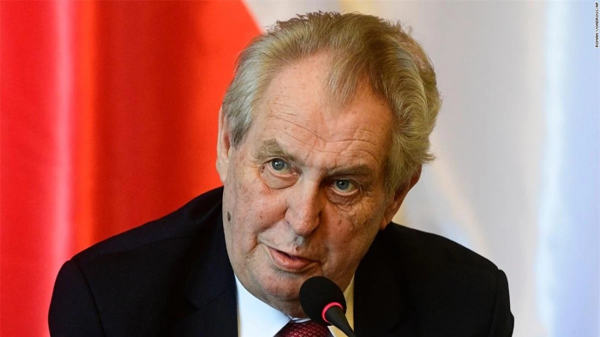 Tổng thống Séc Milos Zeman. Ảnh: AP