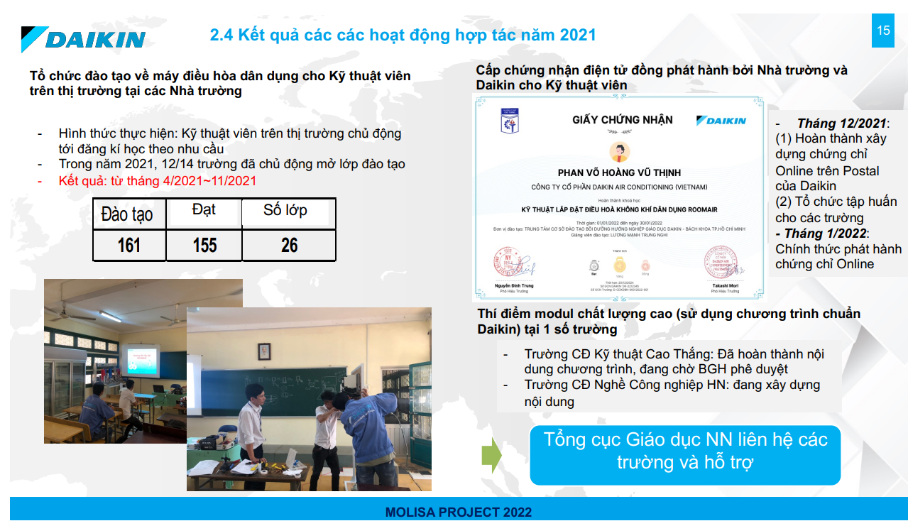 Doanh nghiệp phối hợp với các trường nghề nâng cao trình độ giảng viên