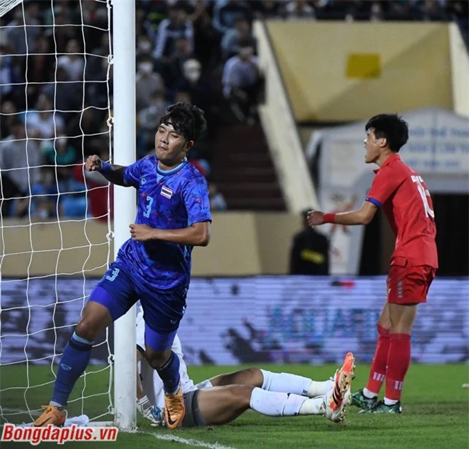 U23 Thái Lan có bàn thắng duy nhất của trận đấu nhờ cầu thủ U23 Lào đã phản lưới