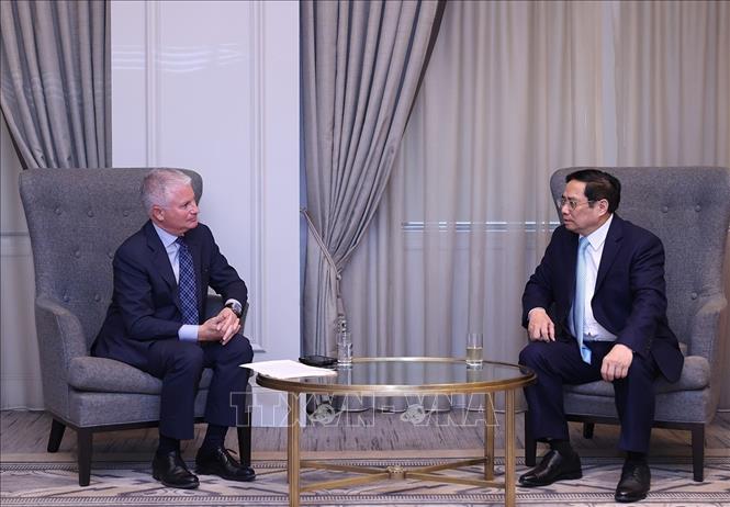 Thủ tướng Phạm Minh Chính tiếp các quỹ đầu tư, tập đoàn kinh tế Hoa Kỳ