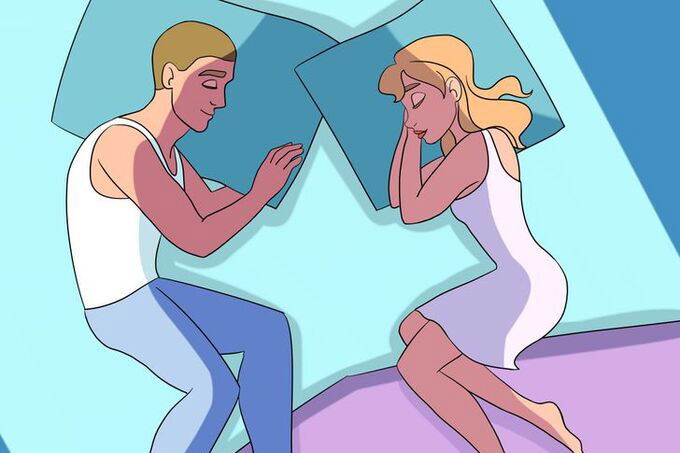 Đoán mối quan hệ vợ chồng qua tư thế ngủ