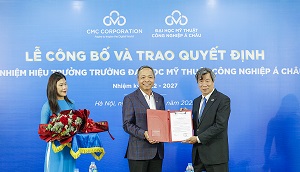 CMC bổ nhiệm Hiệu trưởng Đại học Mỹ thuật Công nghiệp Á Châu