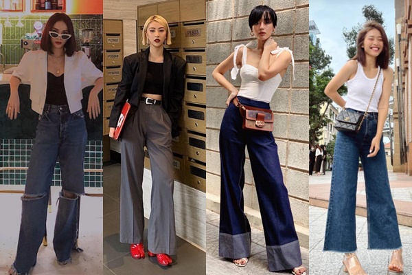 Học sao Việt mix đồ cực cao tay chỉ với quần ống rộng "cân" đủ mọi phong cách