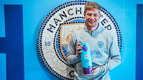 De Bruyne đoạt danh hiệu Cầu thủ xuất sắc nhất Premier League 2021-2022