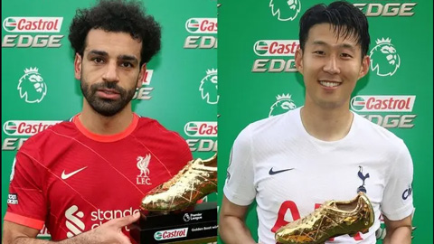Salah và Son Heung-min chia sẻ danh hiệu Vua phá lưới Premier League