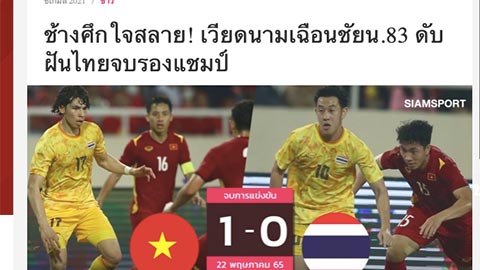 Báo Thái Lan: 'Trận thua U23 Việt Nam làm tan nát Voi chiến'