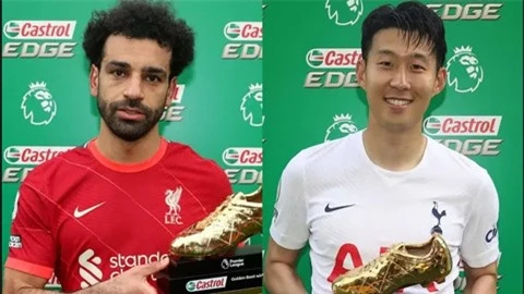 Salah và Son Heung-min chia sẻ danh hiệu Vua phá lưới Ngoại hạng Anh