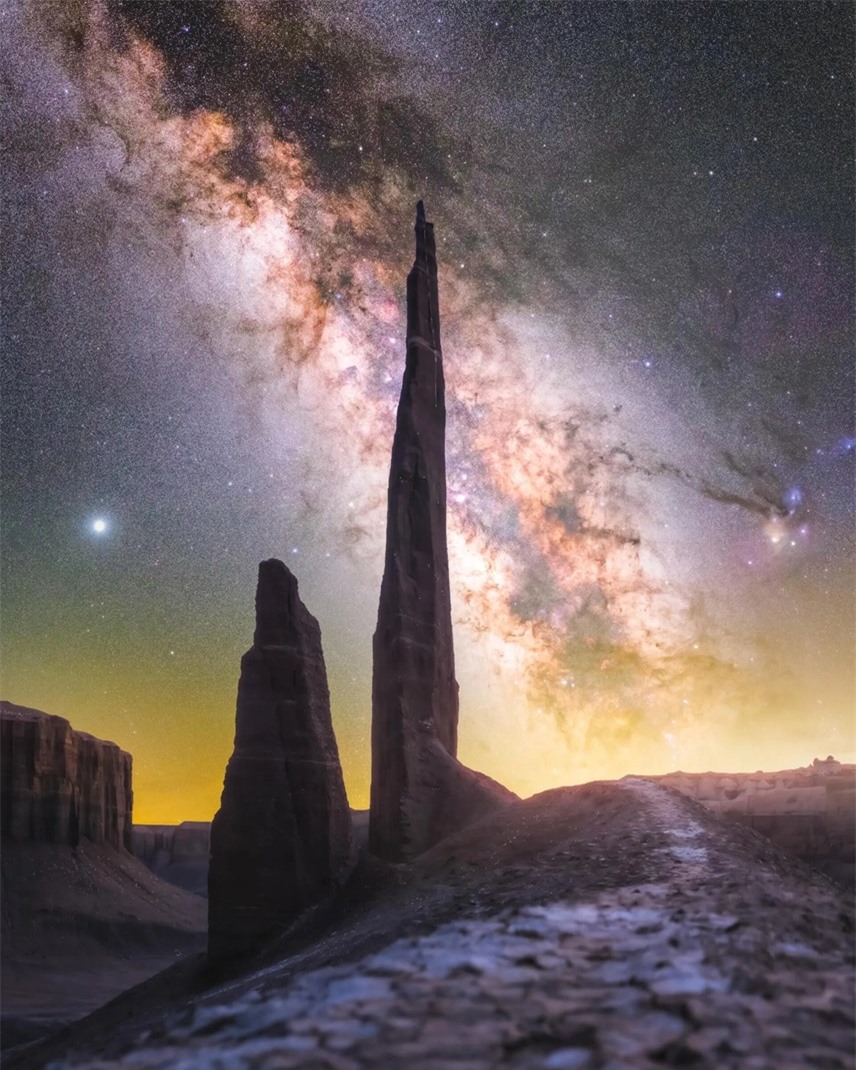 Bức ảnh Starlit Needle của nhiếp ảnh gia Mỹ Spencer Welling. Ảnh: The Guardian.