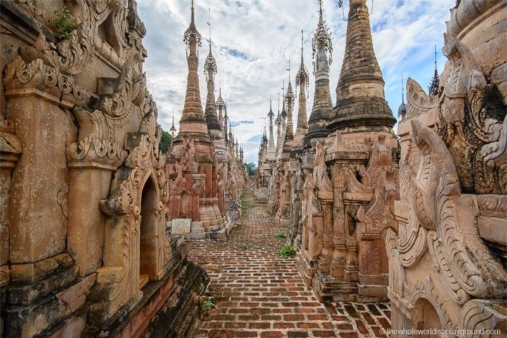 ‘Mê cung’ 2500 tòa tháp ở ngôi chùa cổ hơn 2000 năm tuổi độc đáo của Myanmar - 7