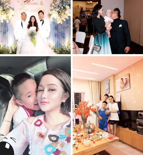 Tình cảm của Huỳnh Như với con riêng của chồng rất tốt đẹp. Cậu bé coi cô như mẹ ruột và Huỳnh Như cũng xem cậu bé như con đẻ.