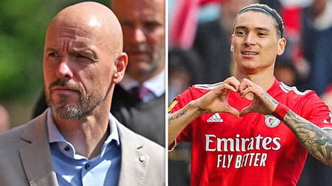 Man United: Ten Hag ủ mưu mua Darwin Nunez và Jurrien Timber