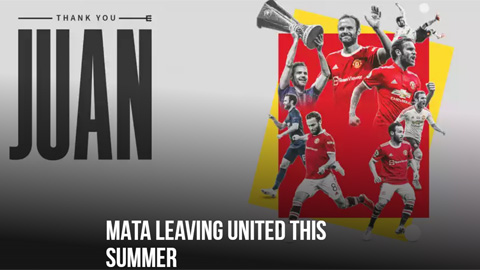 Juan Mata chính thức chia tay MU sau 8 năm gắn bó