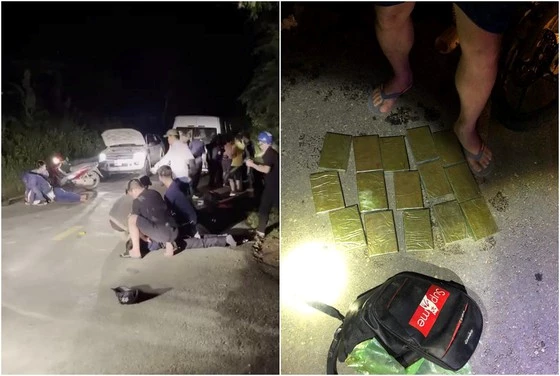 Công an tỉnh Nghệ An bắt giữ 2 đối tượng người Mông cùng 15 bánh ma túy.